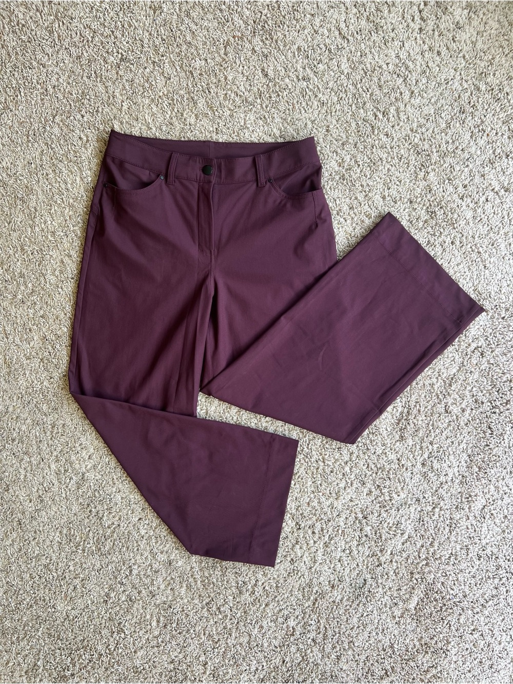 Lululemon City Sleek 5 Pocket Wide Leg Pant Cassis Size 28 - Picture 6 of 11